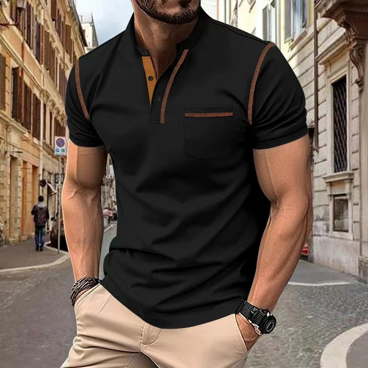 Elegantes Zeitloses Herren Poloshirt