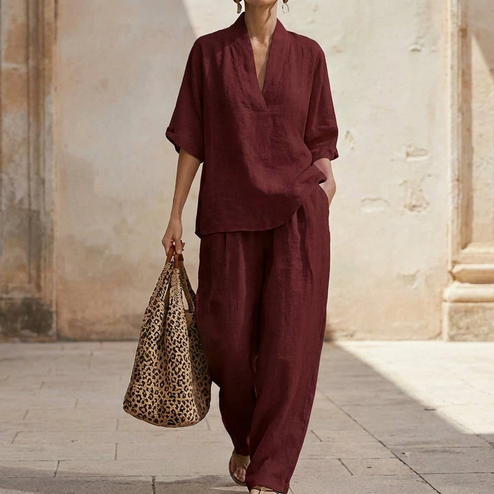 Elegantes Sommerliches Damen Zweiteiler-Set