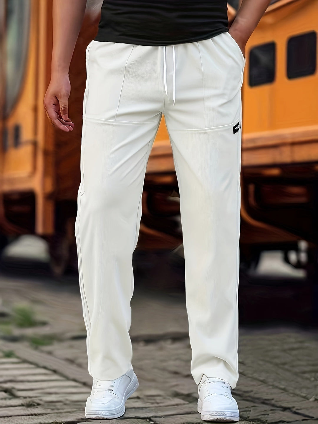 Elegante Bequeme Herren Alltagshose