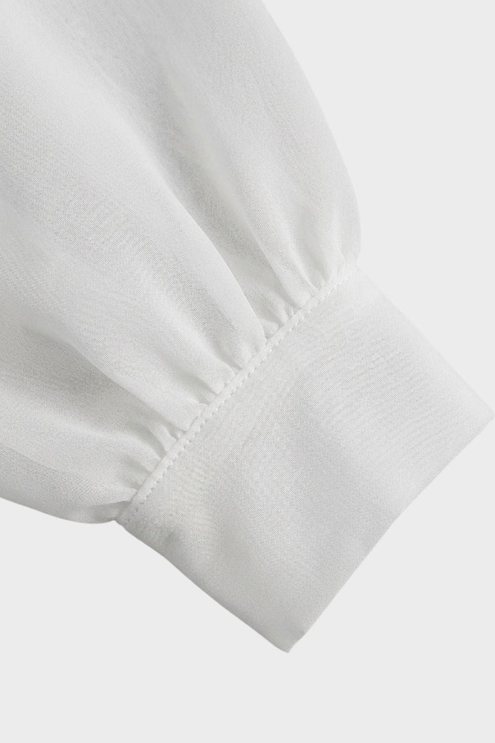 Elegantes Damen Midikleid mit V-Ausschnitt und Langarm