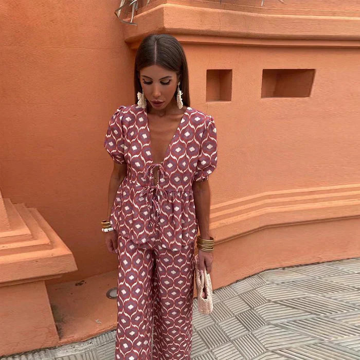 Stylisches Damen Zweiteiler-Sommeroutfit