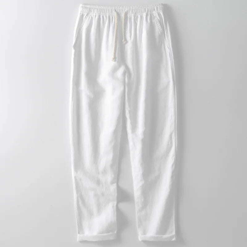 Leichte Sommerliche Herren Leinenhose