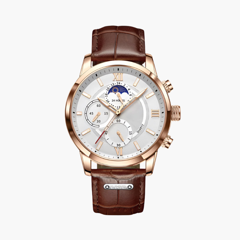 Klassische Wasserdichte Herren Armbanduhr