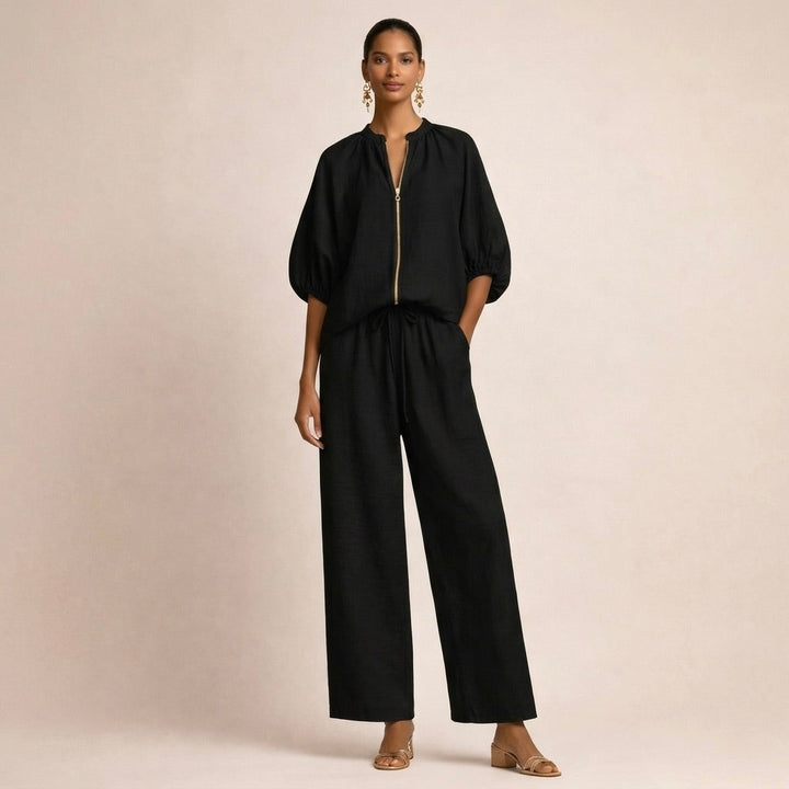 Lässiges Bequemes Damen Set mit Reißverschluss