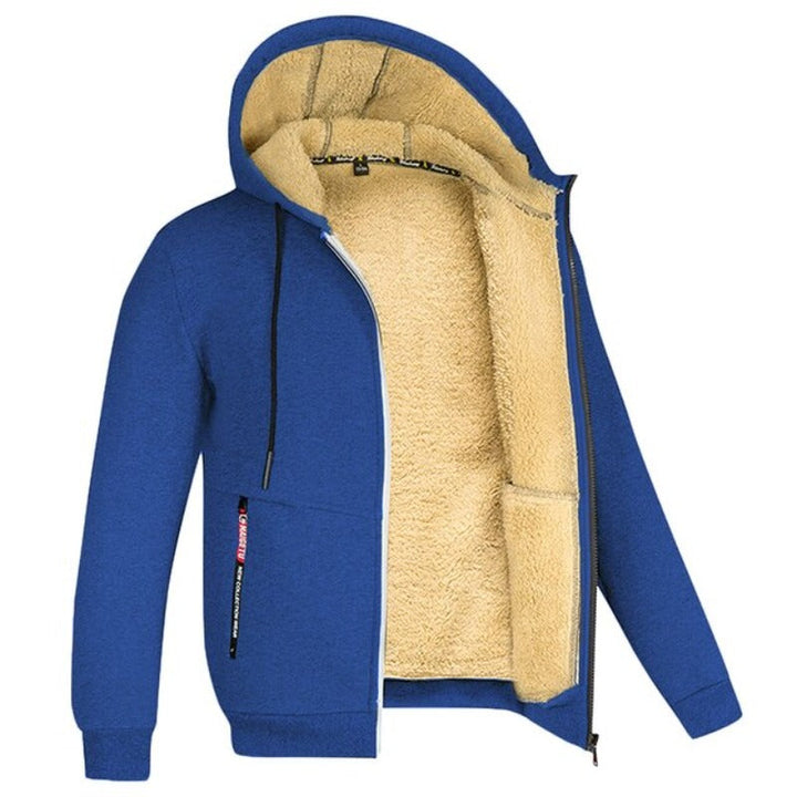 Christer Warme Herren Fleece-Kapuzenjacke