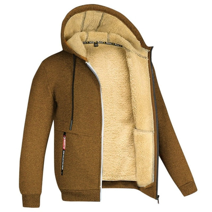 Christer Warme Herren Fleece-Kapuzenjacke