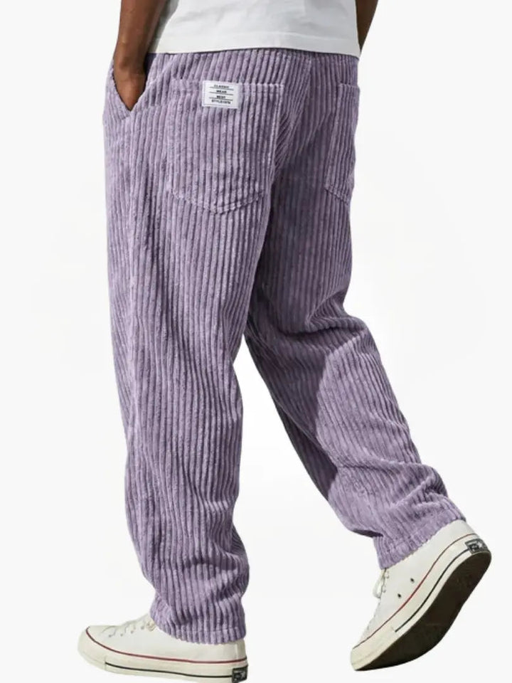 Lässige Herren Cordhose mit Kordelzug