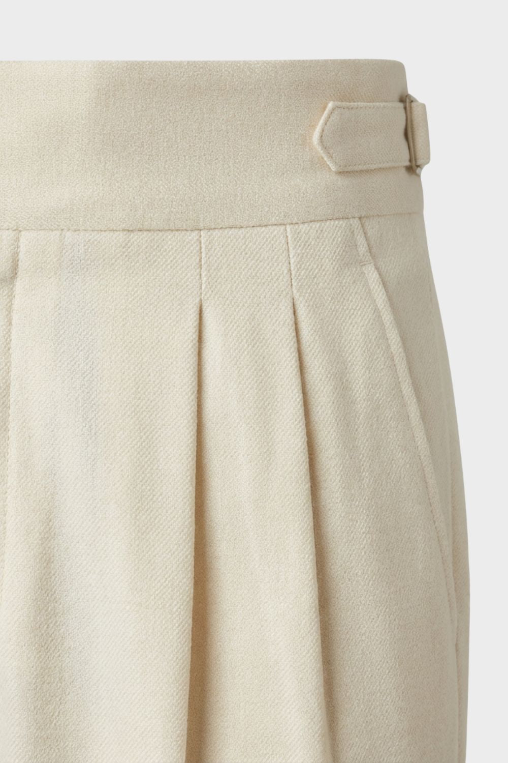 Elegante Klassische Herren Stoffhose mit Bundfalte