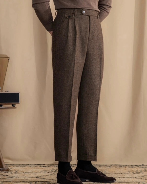 Elegante Klassische Herren Stoffhose