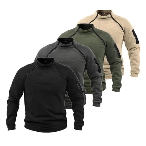 Trendiger Herren Military-Strickpullover