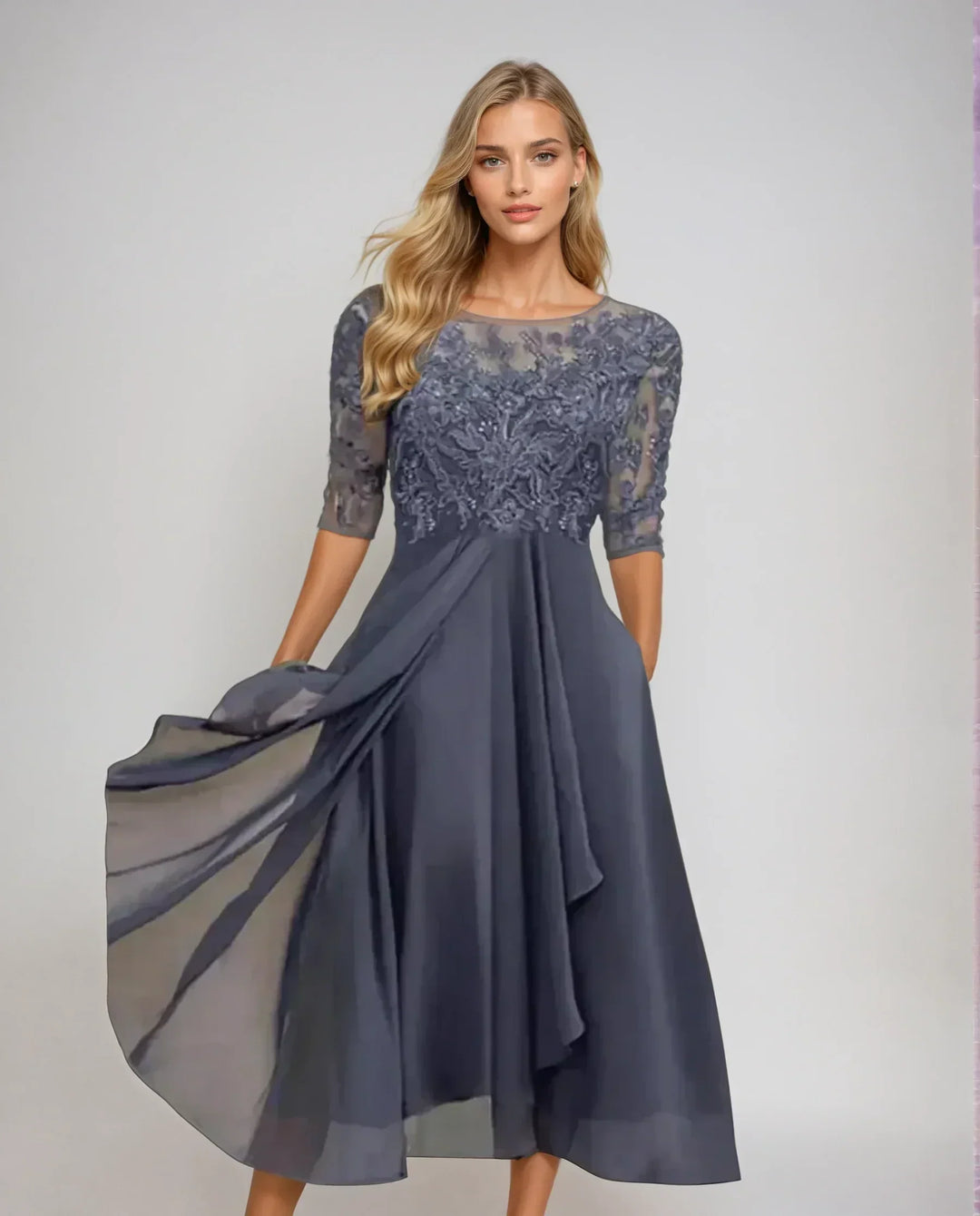 Elegantes Damen Spitzenkleid
