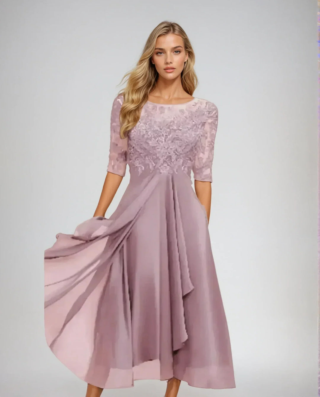 Elegantes Damen Spitzenkleid