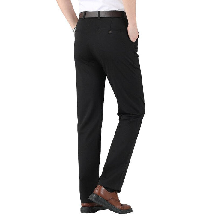 Elastische Bequeme Herren Anzughose mit Hoher Taille