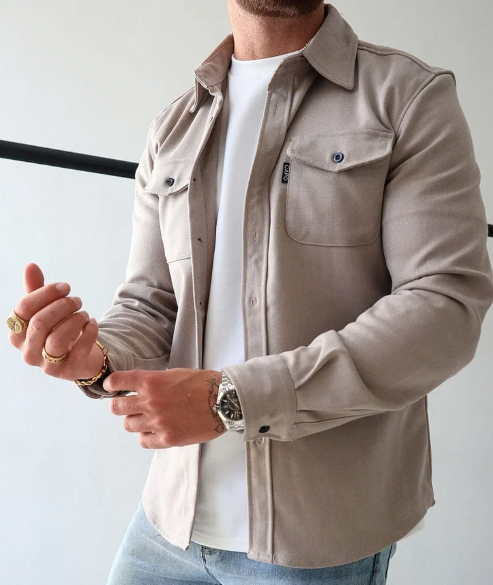 Lamar | Herren Hemdjacke – Atmungsaktiv, Stylisch &amp; Vielseitig 0