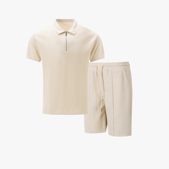 Lässiges Sommer Herren Polo-Shorts-Set