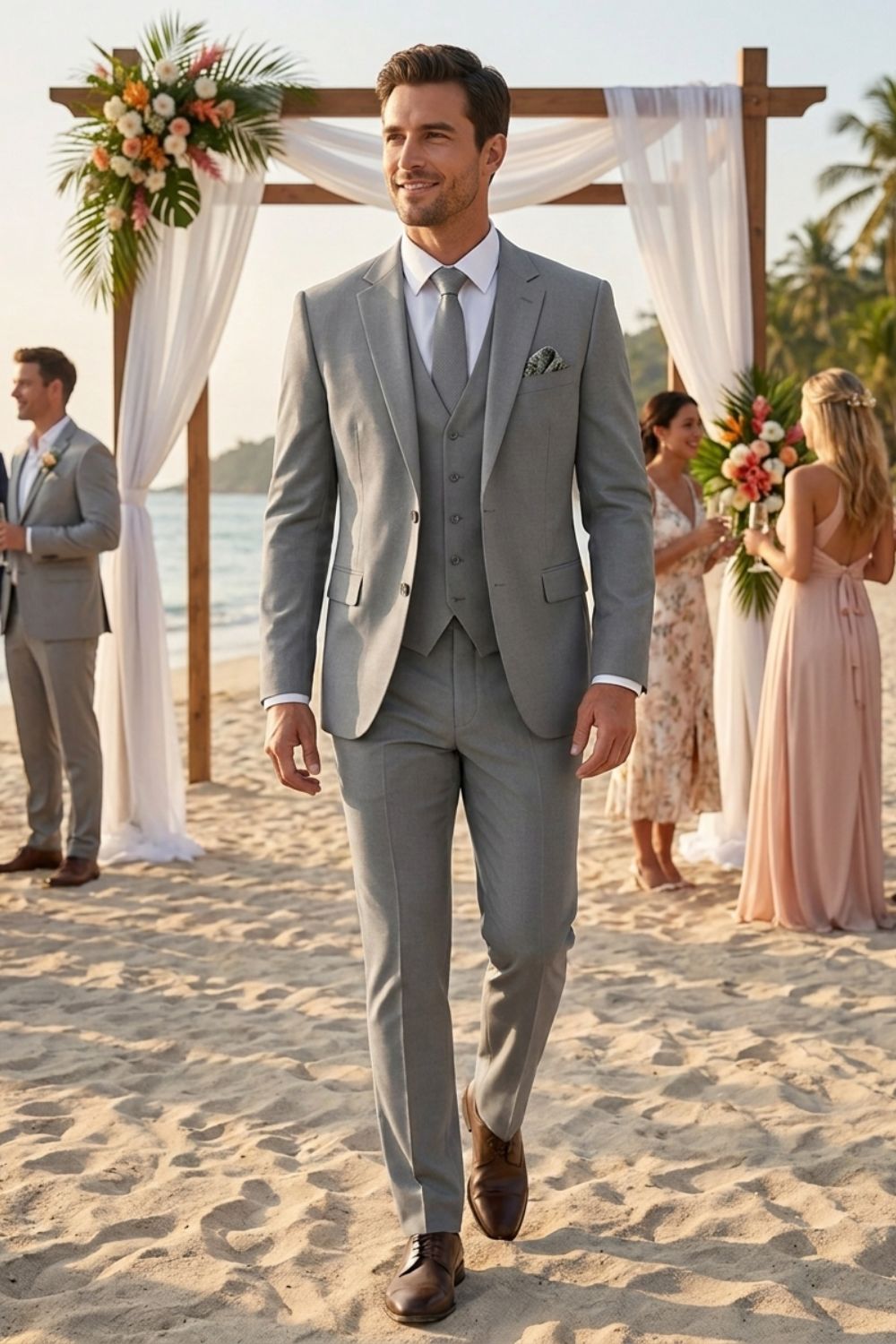 Eleganter Dreiteiliger Herren Anzug
