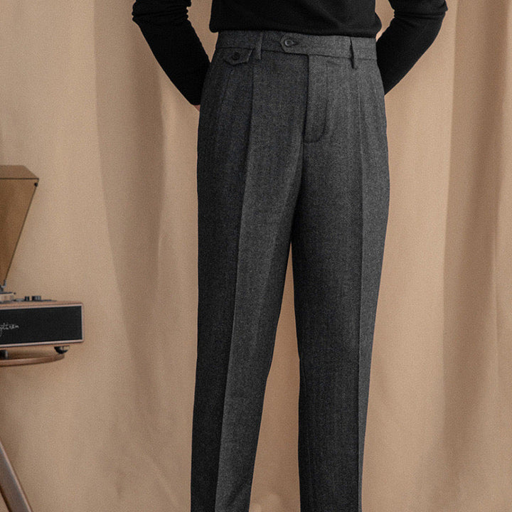 Elegante Klassische Herren Stoffhose