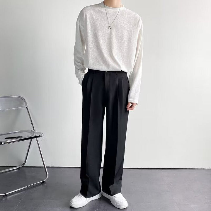Elegante Taillierte Herren Stoffhose