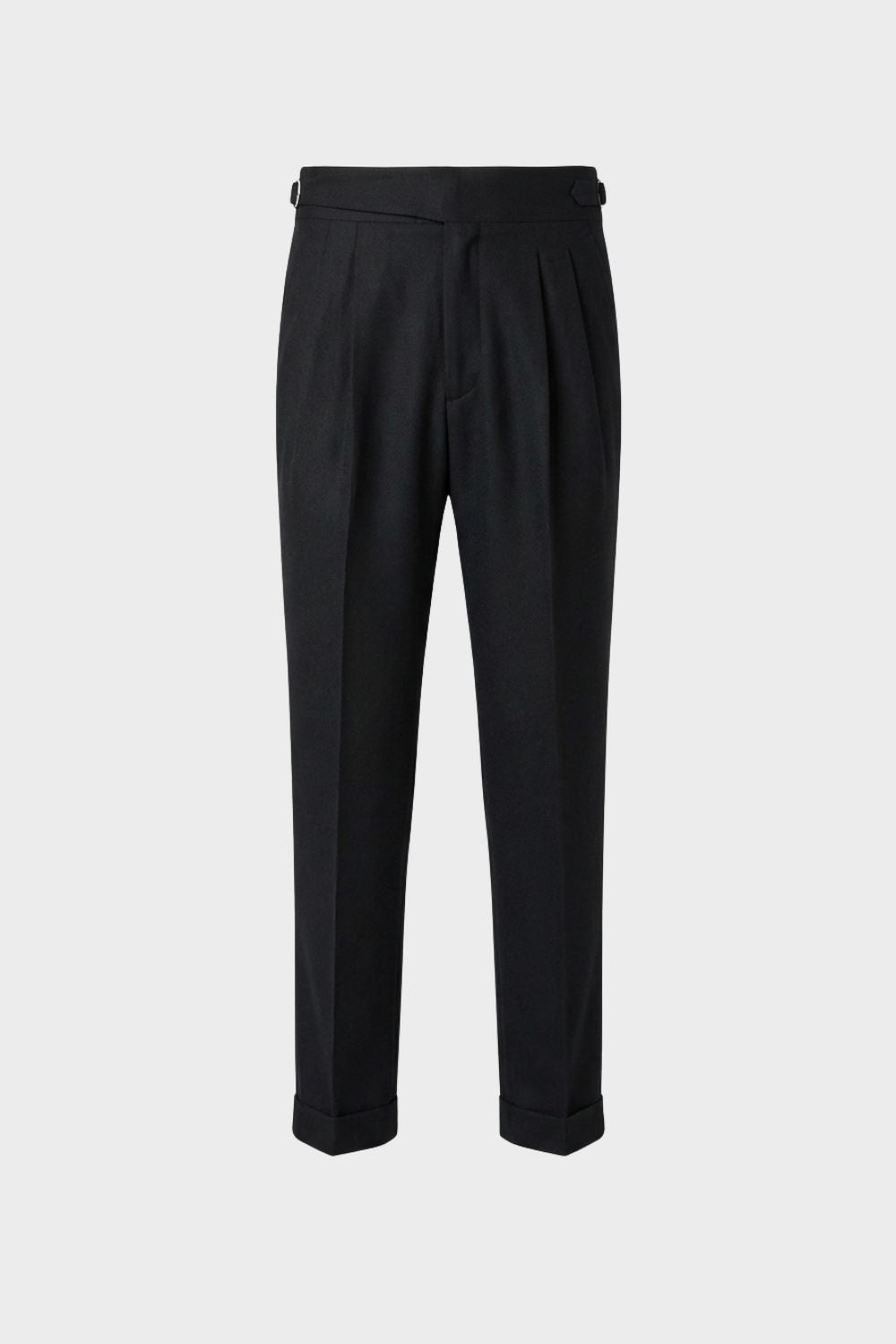 Elegante Klassische Herren Stoffhose mit Bundfalte