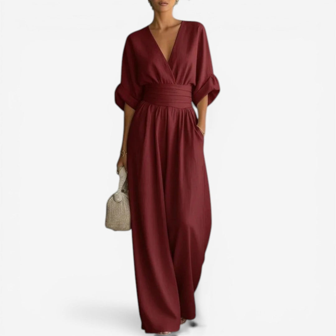 Eleganter Fließender Damen Jumpsuit