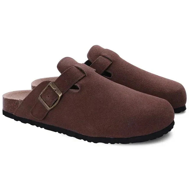 Elegante Klassische Herren Wildleder-Slipper