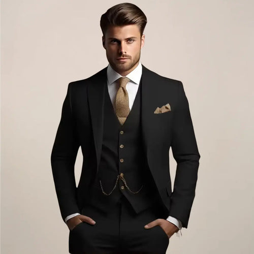 Harrington Oxford | Men’s Slim Fit 3‑Piece Suit – Wedding Tuxedo Harrington Oxford