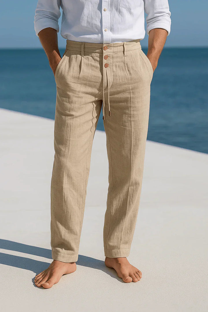 Leichte Atmungsaktive Herren Sommerhose aus Baumwolle