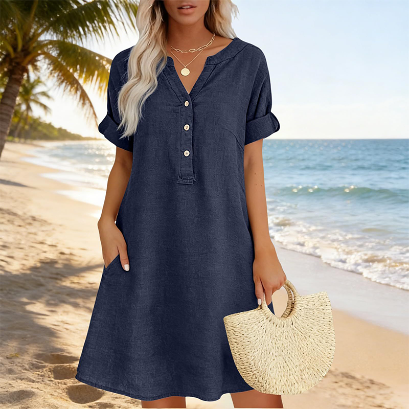Luftiges Lässiges Damen Sommerkleid