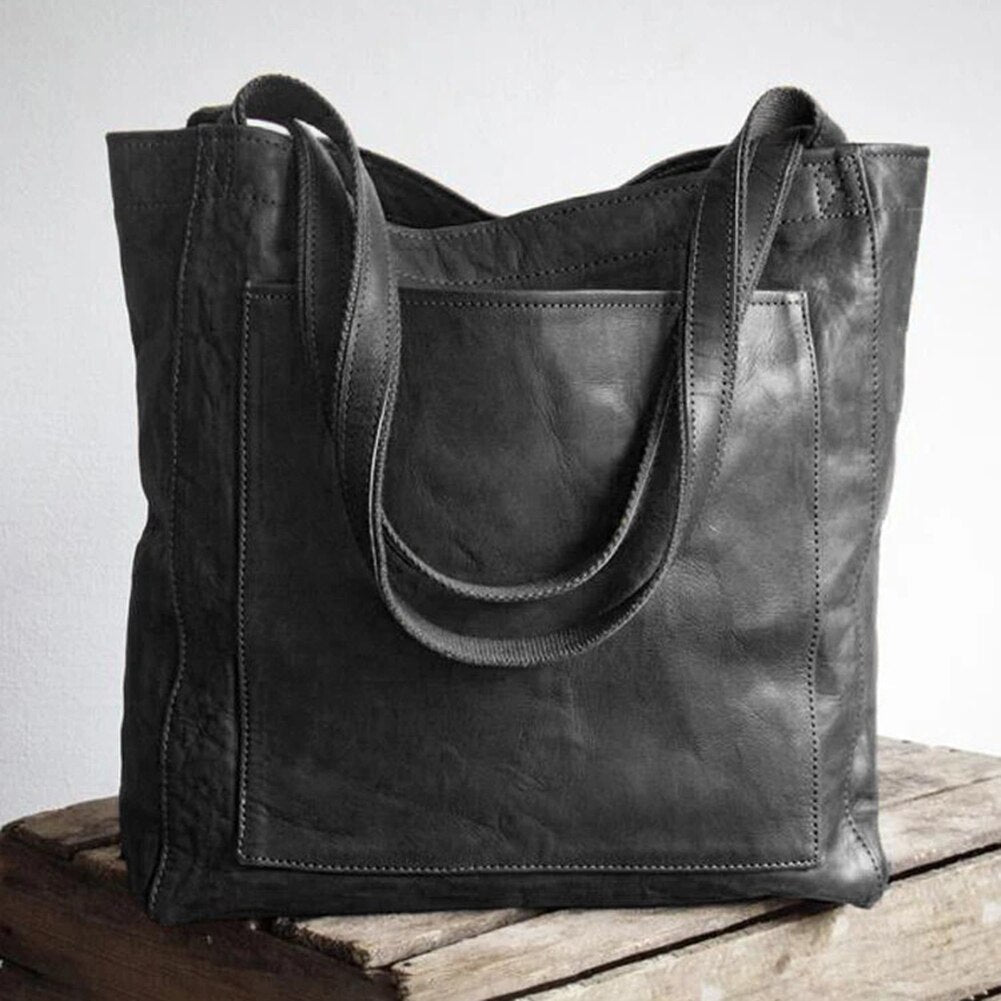 Klassische Leder Damen Handtasche