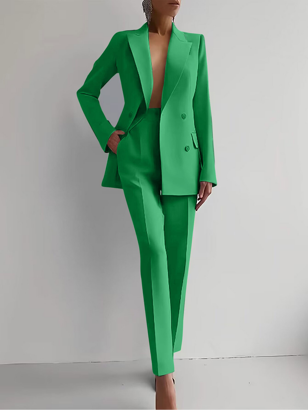 Elegantes Damen Blazer-Hosen-Set