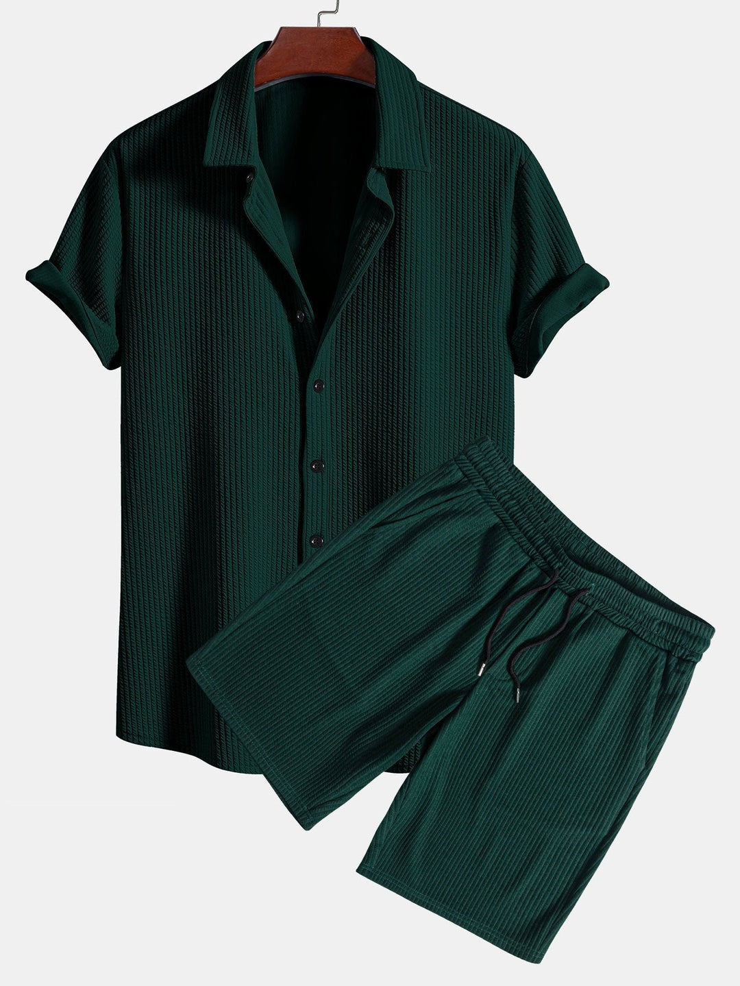 Schickes Herren Sommer-Set mit Hemd und Shorts