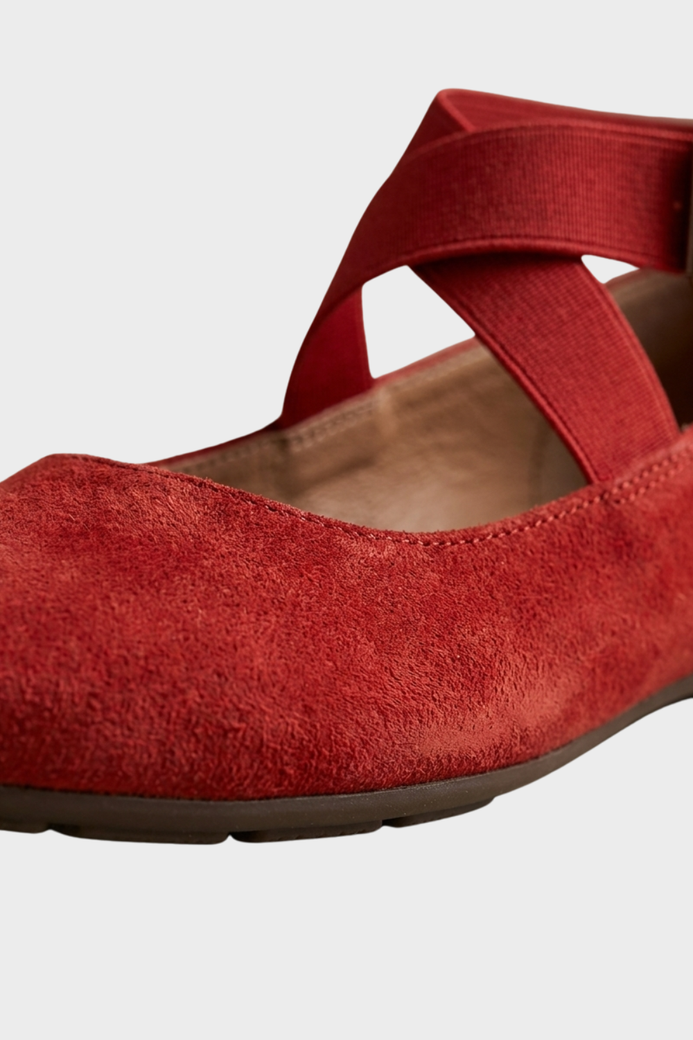 Elegante Bequeme Damen Ballerinas mit Kreuzriemen
