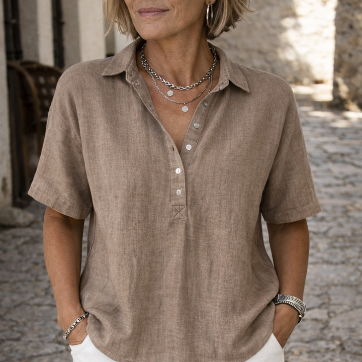 Vera | Elegante, Weiche &amp; Vielseitige Weiße Bluse Damen für Festliche Anlässe 0