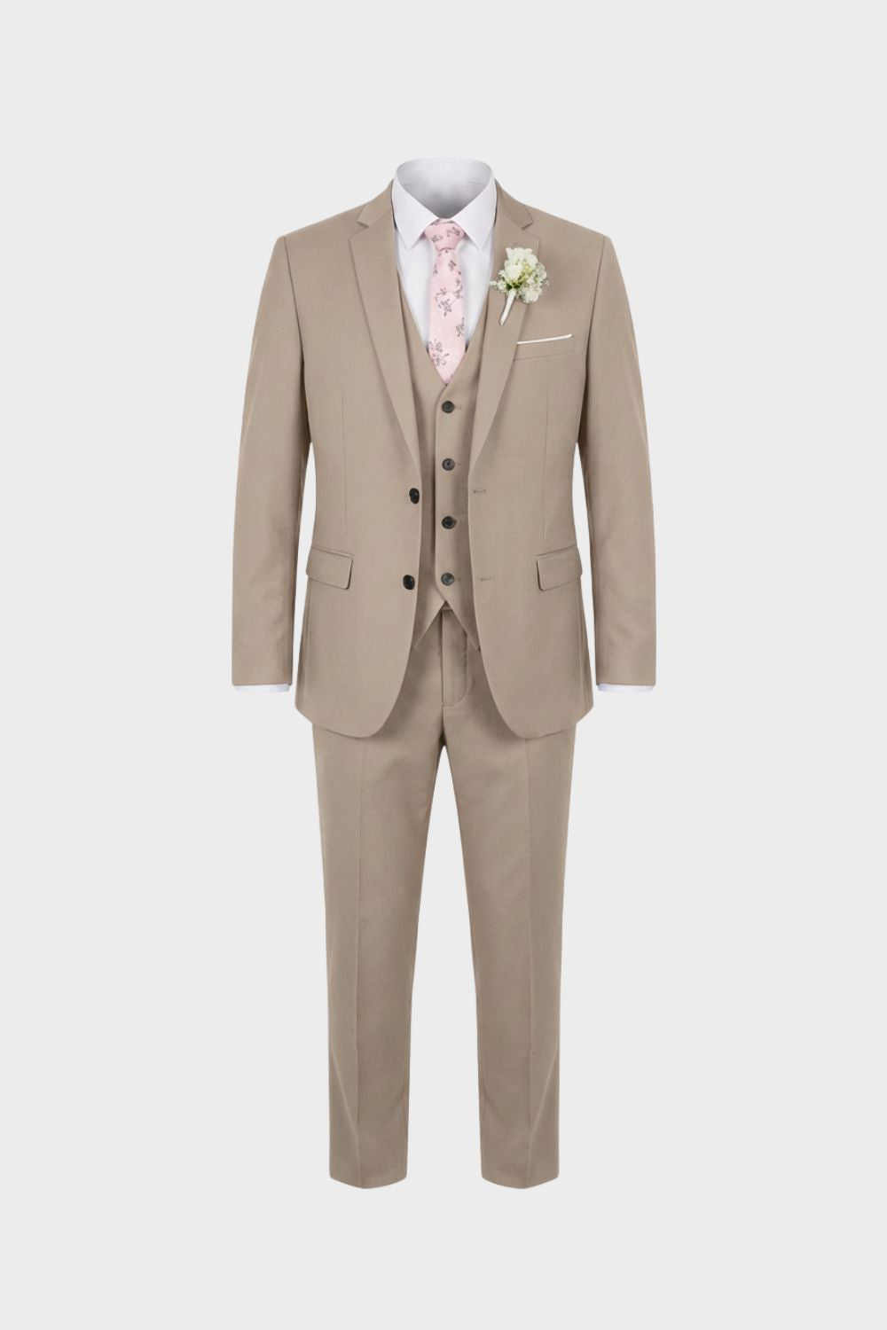 Eleganter 3-Teiliger Herren Anzug mit Weste