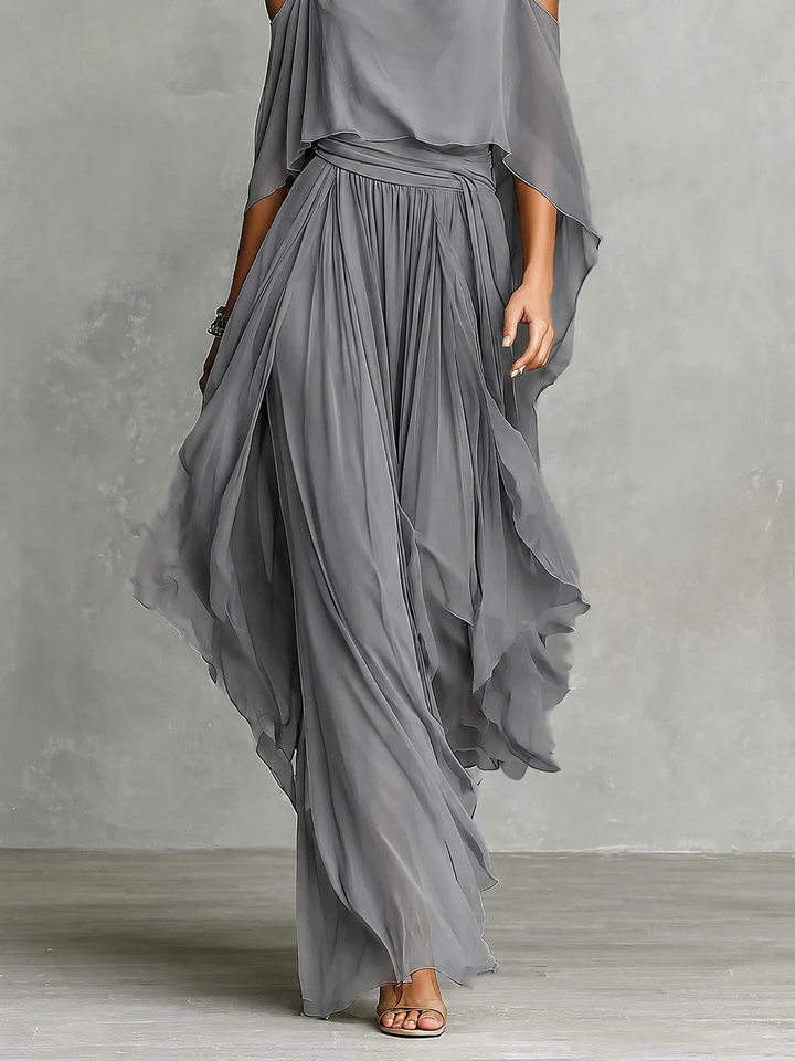 Elegantes Chiffon Damen Set