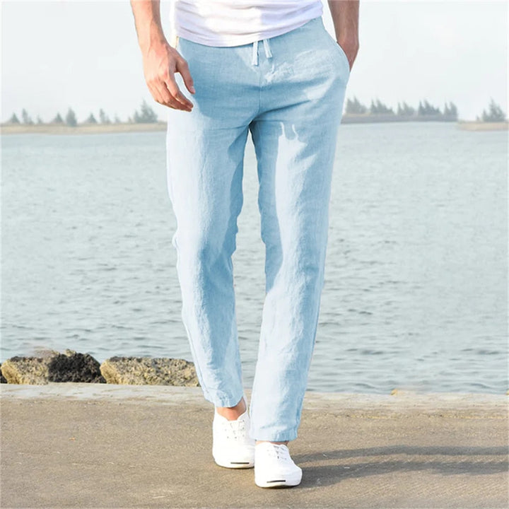 Leichte Sommerliche Herren Leinenhose