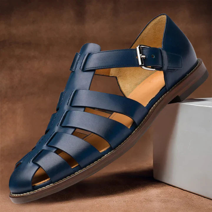 Klassische Bequeme Herren Ledersandalen
