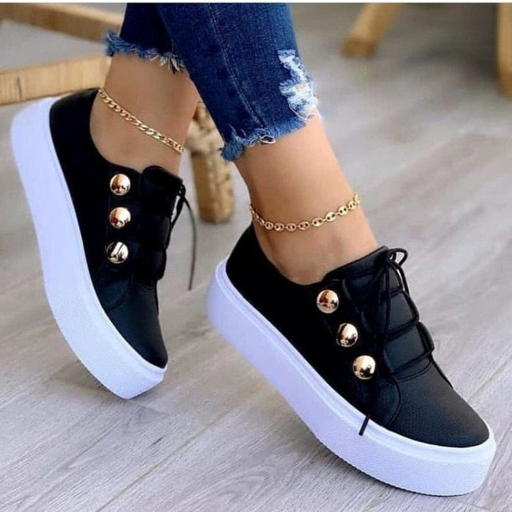 Elegante Farbenfrohe Damen Ledersneaker