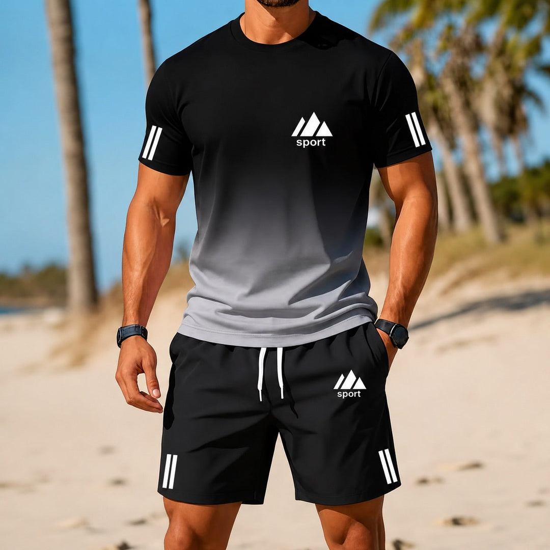 Sportliches Sommerliches Herren Sport-Set mit Shorts