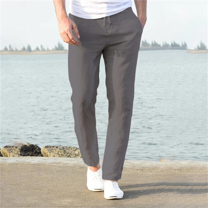 Leichte Sommerliche Herren Leinenhose