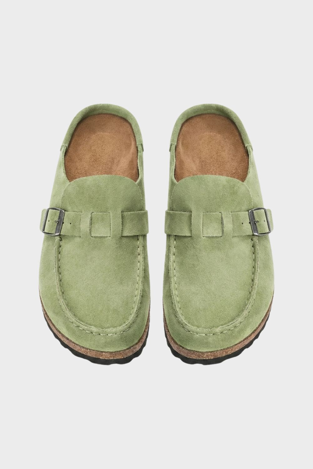 Bequeme Geschlossene Damen Clogs mit Schnalle