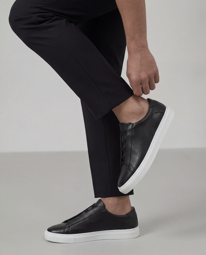 Elegante Lässige Herren Leder-Sneakers