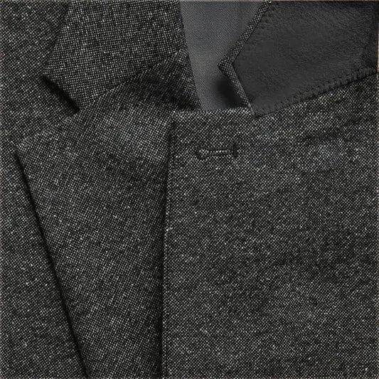 Eleganter Klassischer Herren Dreiteiliger Tweed Anzug