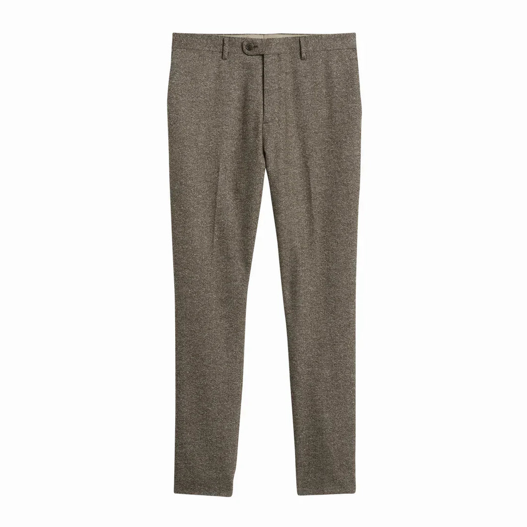 Eleganter Klassischer Herren Dreiteiliger Tweed Anzug