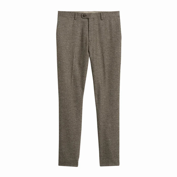 Eleganter Klassischer Herren Dreiteiliger Tweed Anzug