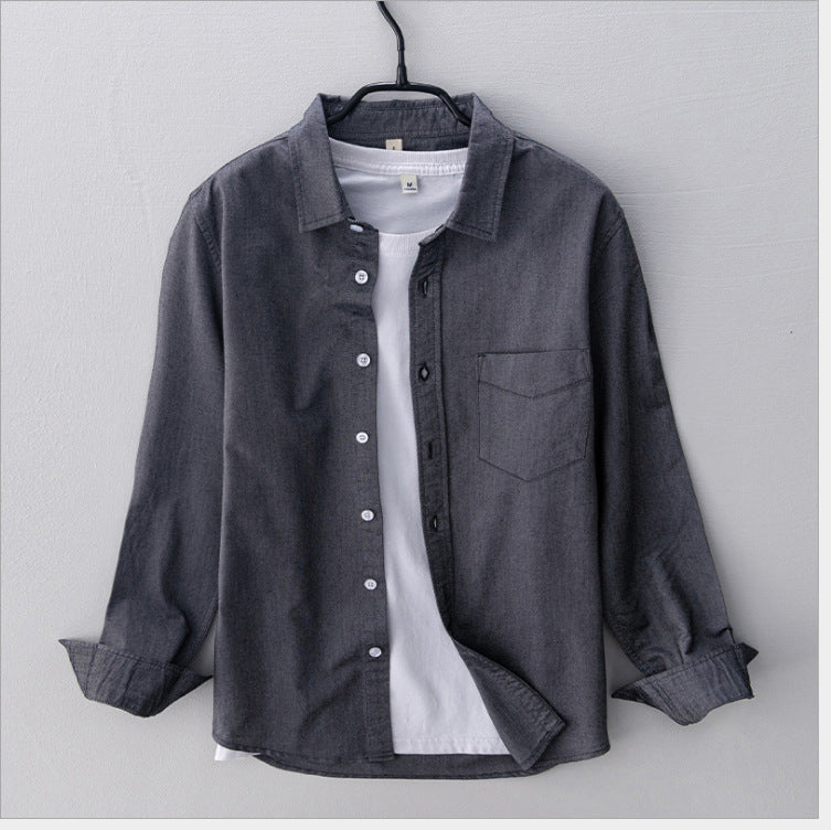 Atmungsaktives Elegantes Herren Oxford-Hemd aus Baumwolle