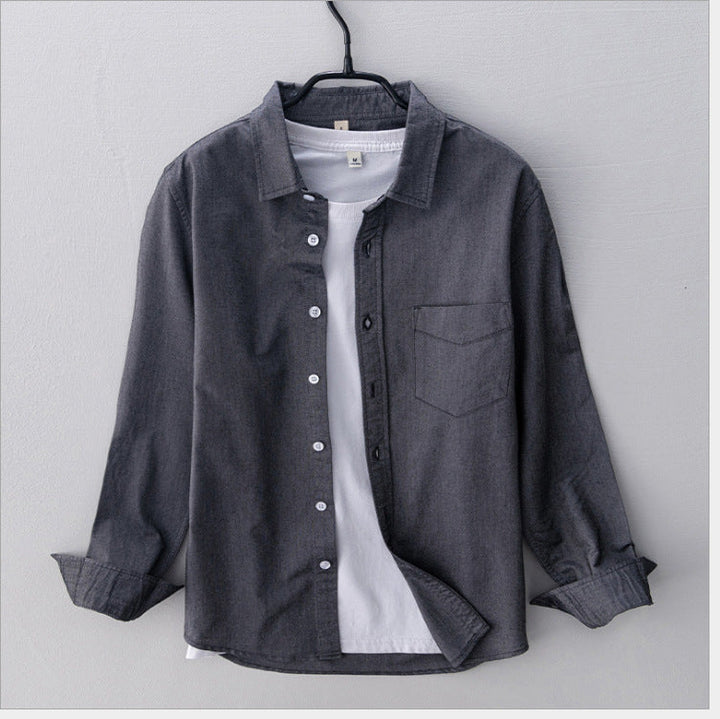 Atmungsaktives Elegantes Herren Oxford-Hemd aus Baumwolle