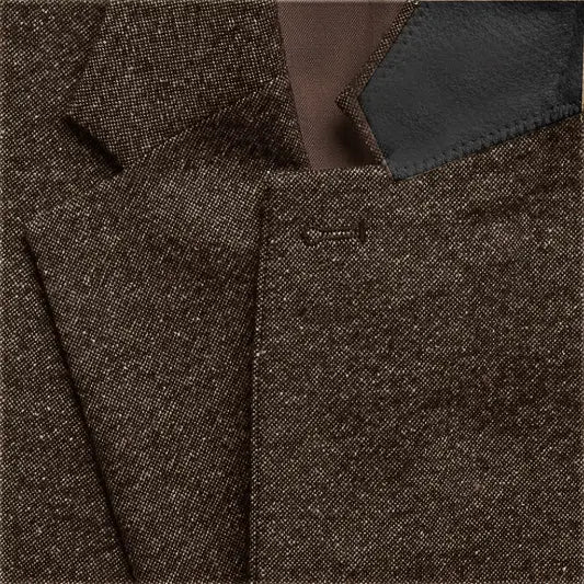 Eleganter Klassischer Herren Dreiteiliger Tweed Anzug