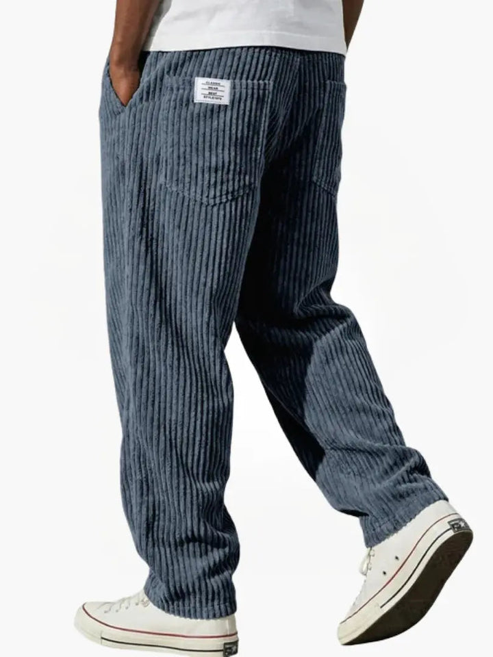 Lässige Herren Cordhose mit Kordelzug