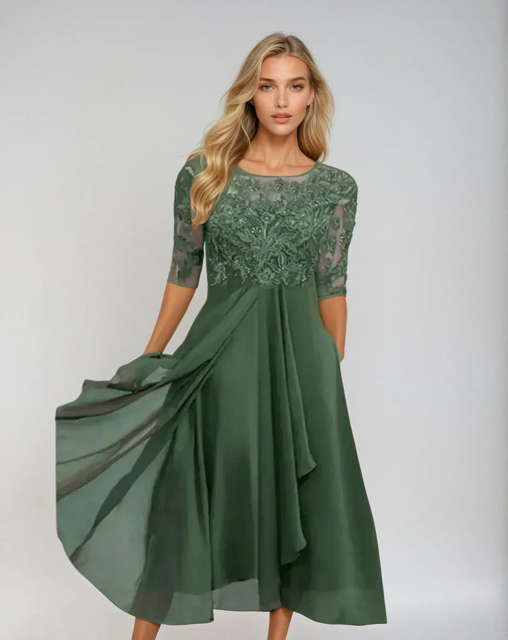 Elegantes Damen Spitzenkleid